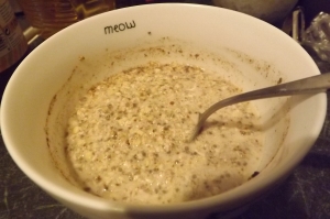 Overnight oats (weekday breakfast)